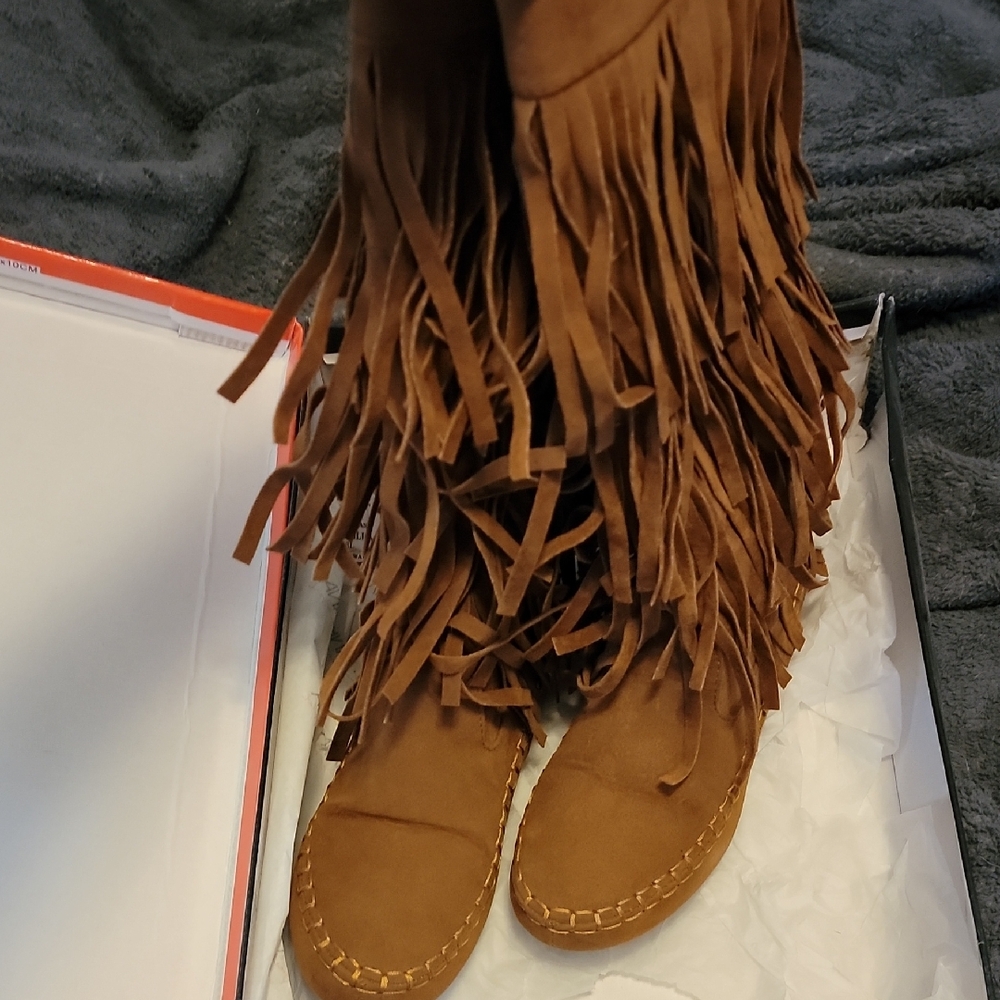 Adriana New York Brown Over the Knee Boots Stylish Elegance
